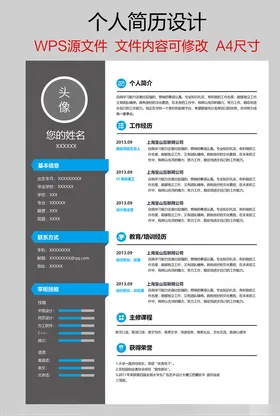 个人简历夏季招牌介英文