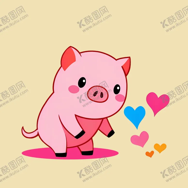编号：40533801300127038229【酷图网】源文件下载-手绘卡通猪猪