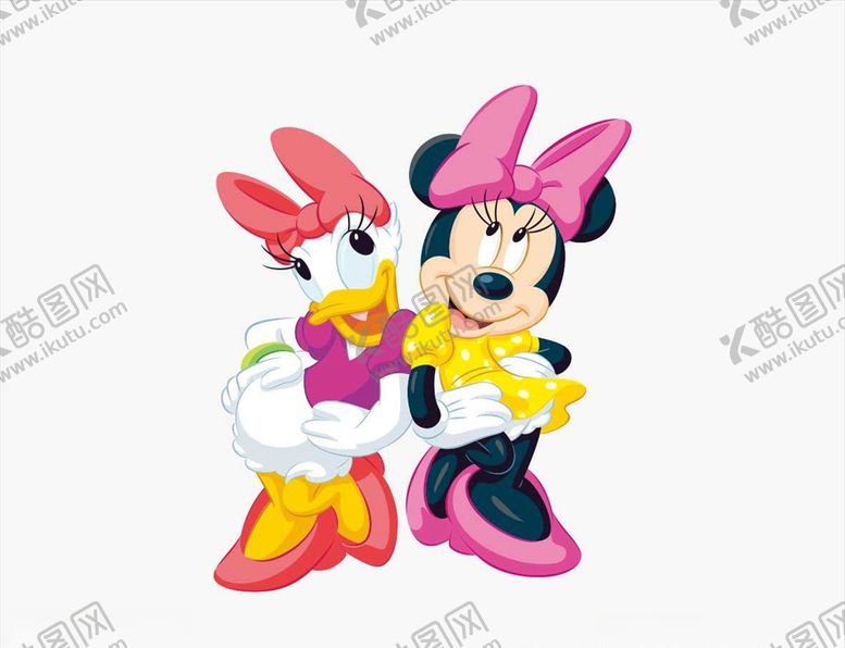 编号：21881609271540495405【酷图网】源文件下载-矢量米妮唐老鸭