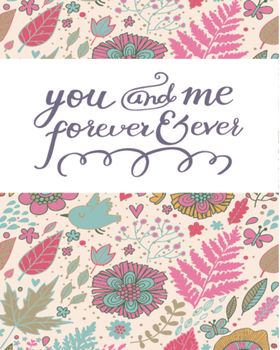 北欧创意森系花纹图案