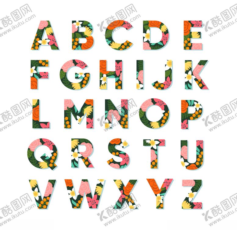 编号：92358709300215368576【酷图网】源文件下载-英文字母数字