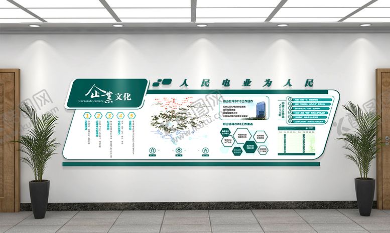 编号：03475809210843549276【酷图网】源文件下载-国家电网 文化墙企