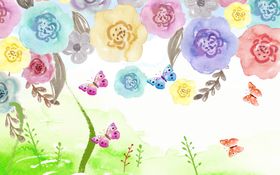 花朵背景墙
