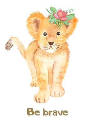 水彩插画动物