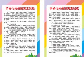 学校传染病制度牌