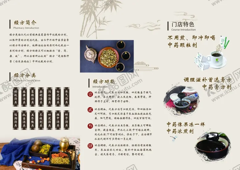编号：21109302090208178056【酷图网】源文件下载-中医三折页图片