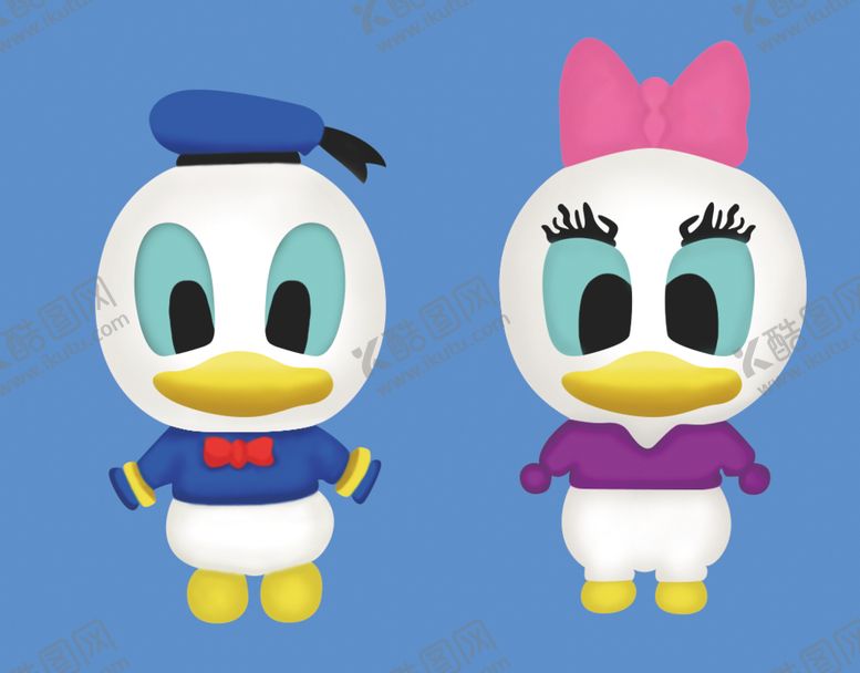 编号：65865510010539132794【酷图网】源文件下载-迪士尼唐老鸭戴斯立体