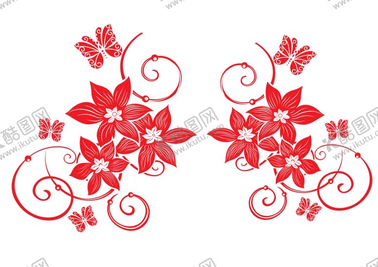 编号：34642910081921267861【酷图网】源文件下载-剪纸花