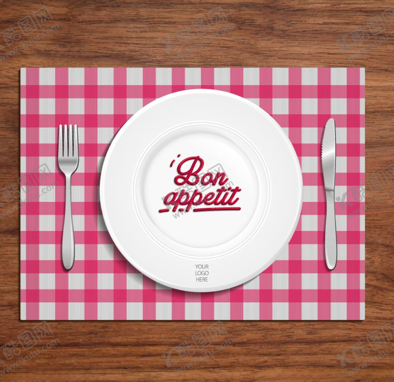 编号：98656809301918044215【酷图网】源文件下载-带有餐具的餐厅背景