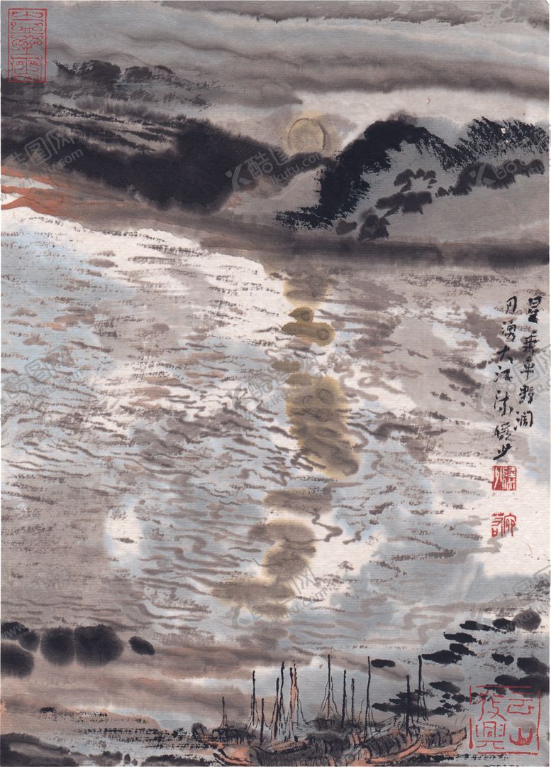 编号：72778509201640055479【酷图网】源文件下载-水墨山水国画风景