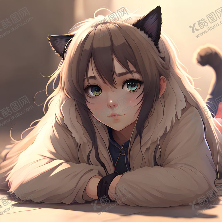 编号：69204601141620246327【酷图网】源文件下载-二次元美女头像