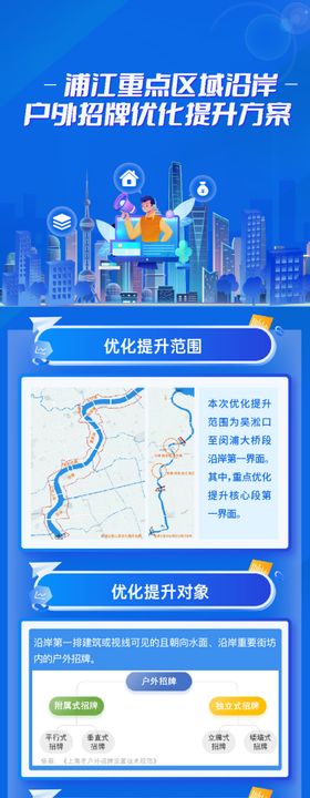 户外招牌提升长图海报