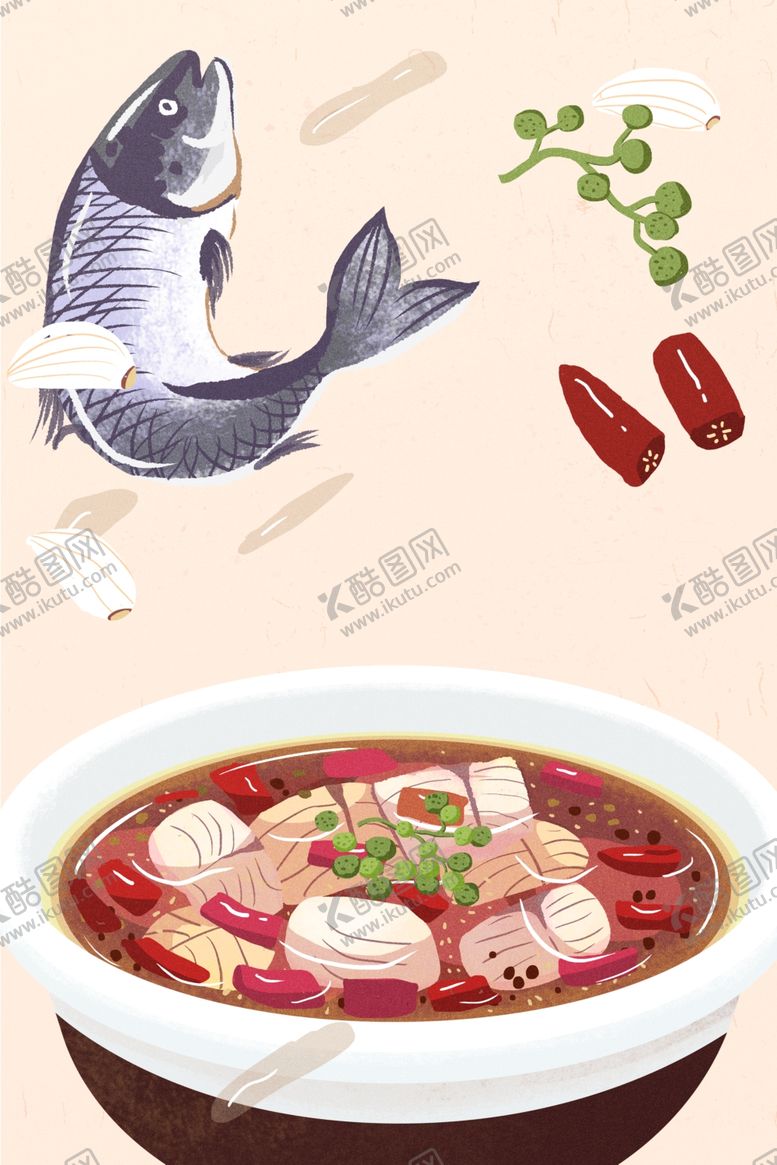 编号：65887001131756483163【酷图网】源文件下载-手绘美食海报图片