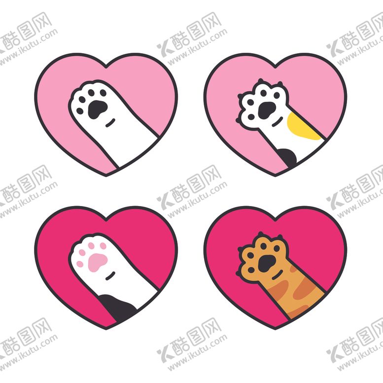 爪子猫足迹脚印
