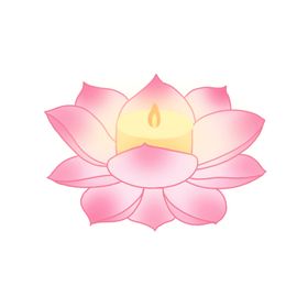 荷花灯插画