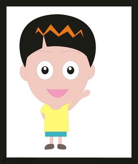 手绘男人男孩卡通动画动画