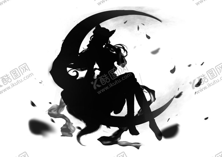 编号：74041904181218321121【酷图网】源文件下载-古风人物剪影
