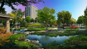 小区绿化园林景观图景观效果景观图