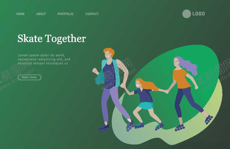 编号：89031609292006085716【酷图网】源文件下载-手绘亲子时光