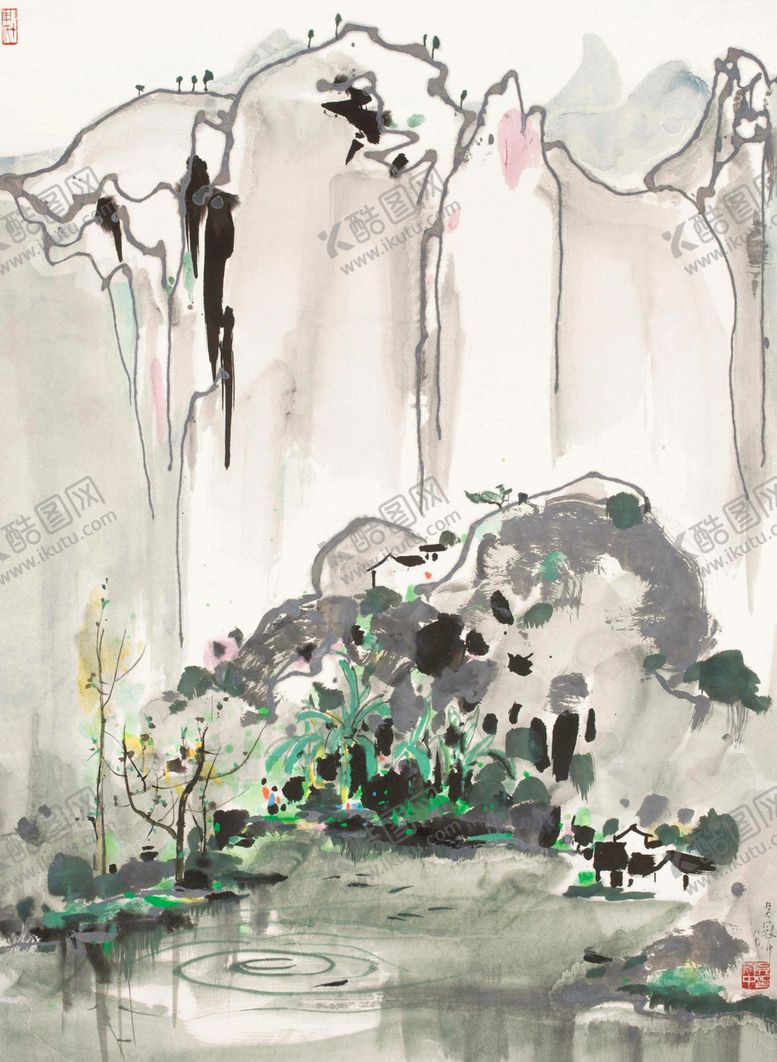 编号：88755409302136021875【酷图网】源文件下载-山水风景水墨国画