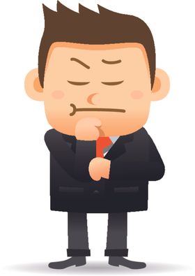 卡通商务男性