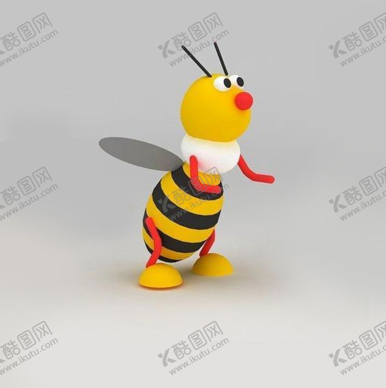 编号：18612810191909077416【酷图网】源文件下载-C4D模型 卡通蜜蜂