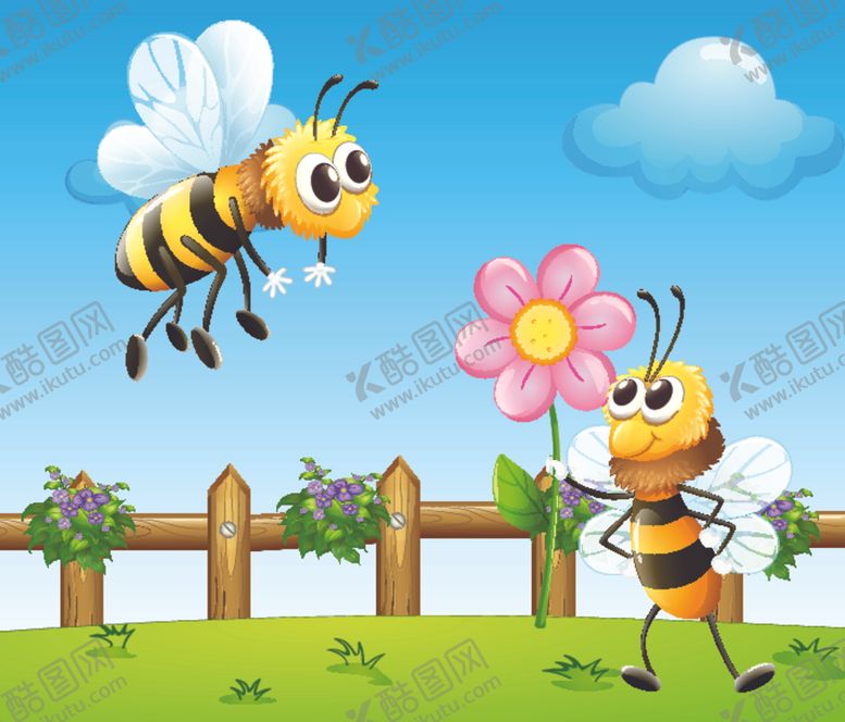 编号：25030910101902376838【酷图网】源文件下载-卡通蜜蜂