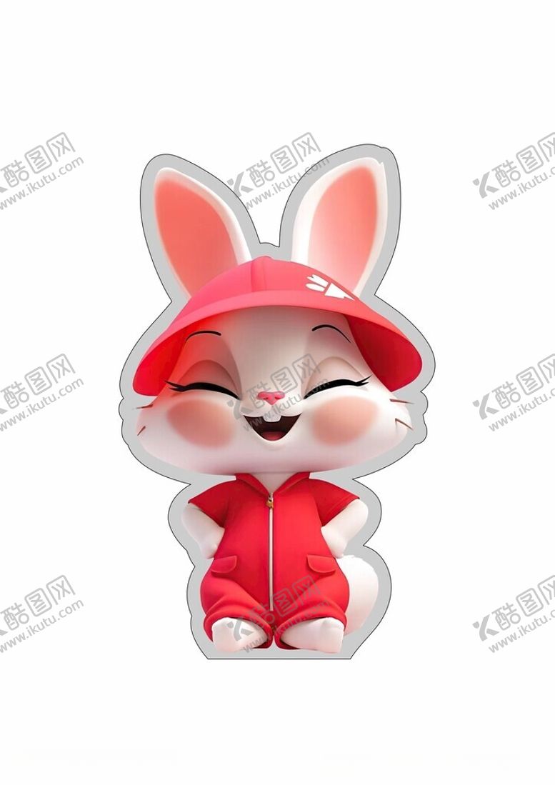 编号：50658106181322145607【酷图网】源文件下载-可爱萌兔水晶雕刻