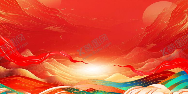编号：83426705240007112028【酷图网】源文件下载-红色背景