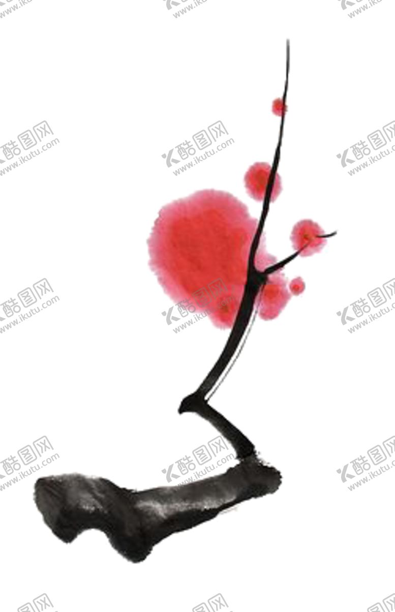 编号：22354206160523504022【酷图网】源文件下载-中国风水墨梅
