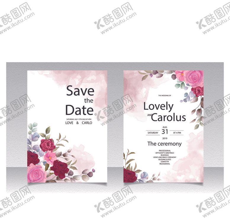 编号：66200005160359283440【酷图网】源文件下载-婚礼结婚请柬邀请函