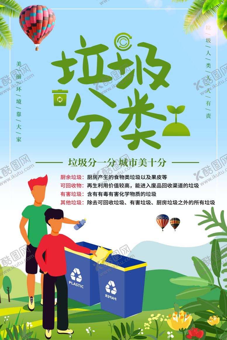 编号：88222410101811367474【酷图网】源文件下载-垃圾分类