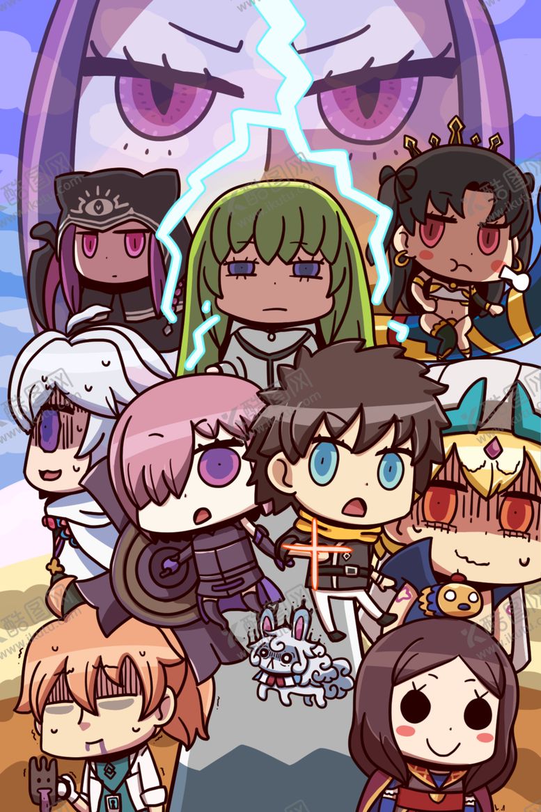 编号：61773310020219432432【酷图网】源文件下载-彩色人物插画动漫背景