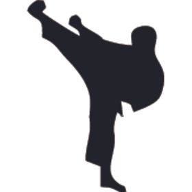 武术格斗剪影人物轮廓人物轮廓轮廓
