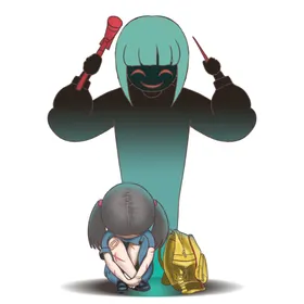 校园安全反对欺凌网络教育漫画出行