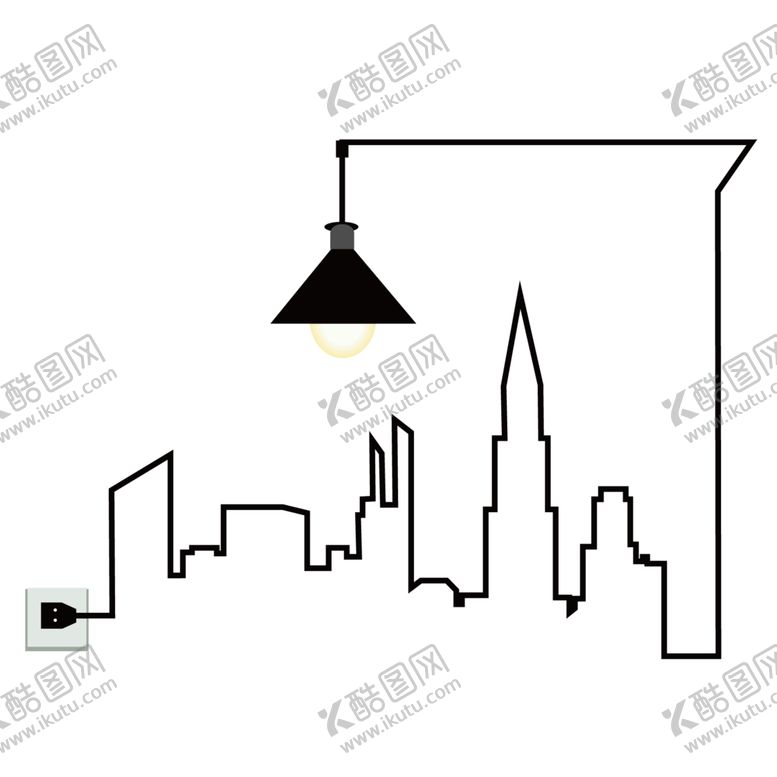 编号：17407407070034518212【酷图网】源文件下载-线条灯装饰