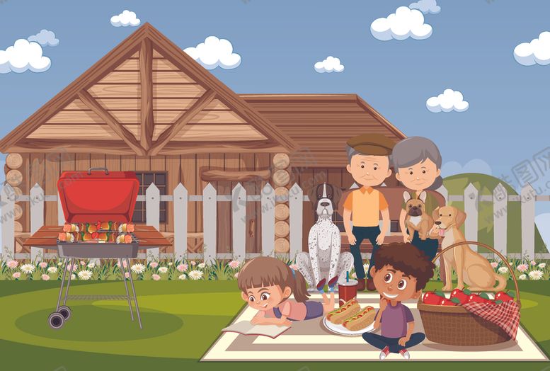 编号：85275809260638375136【酷图网】源文件下载-卡通家庭人物