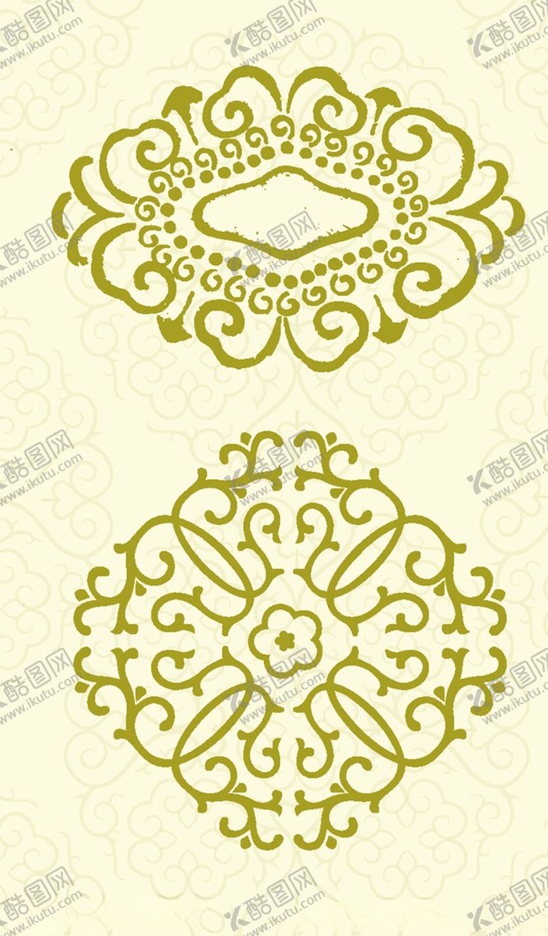 编号：49290710300500369368【酷图网】源文件下载-中式花纹矢量图