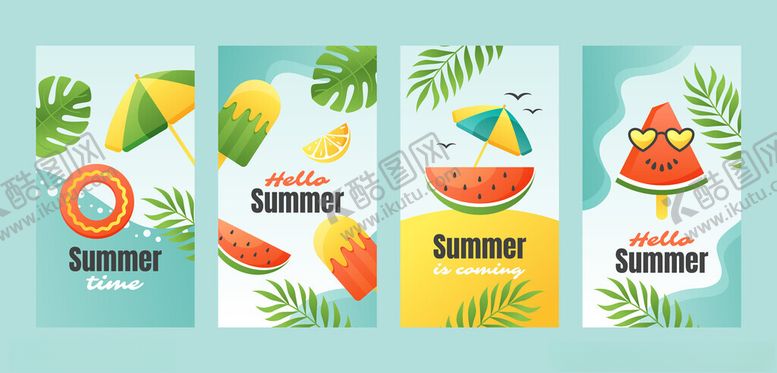 编号：87304409130657525970【酷图网】源文件下载-夏日清新水果主题海报