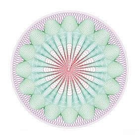 设计防伪超线团花包装