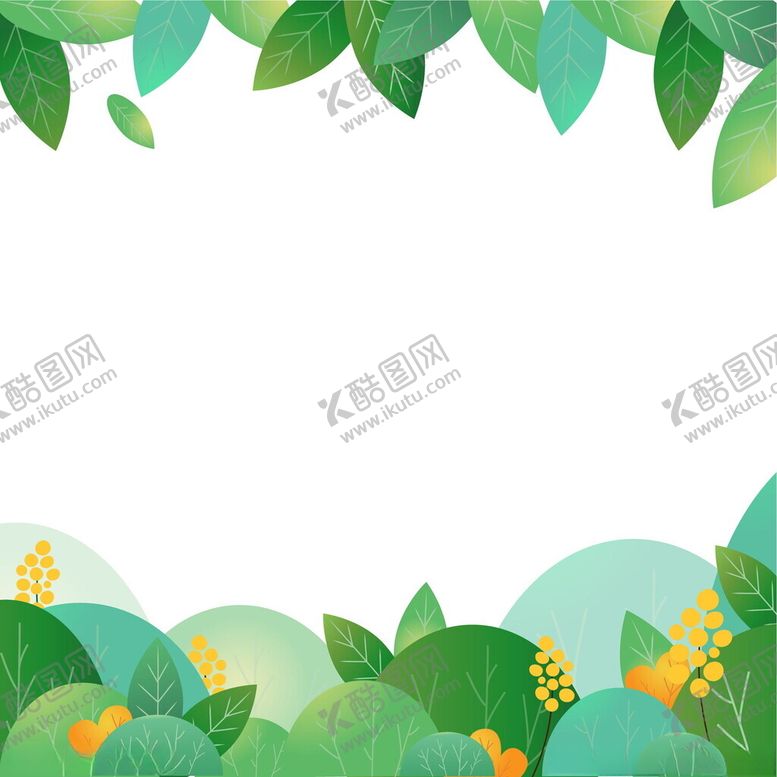 编号：12481702072050174714【酷图网】源文件下载-花草植物框框