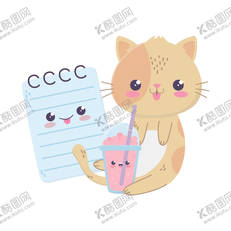 编号：32738407130841285570【酷图网】源文件下载-手绘卡通猫