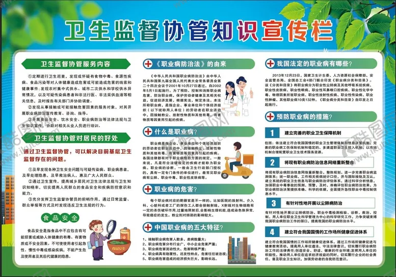 编号：46257109220700504102【酷图网】源文件下载-卫生监督协管职业病