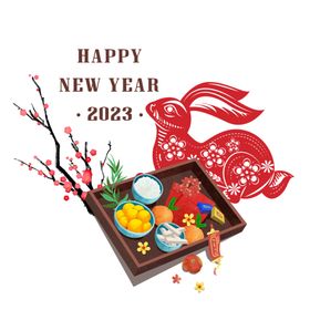 2023兔年新年素材设计设计春