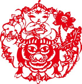 牛年剪纸