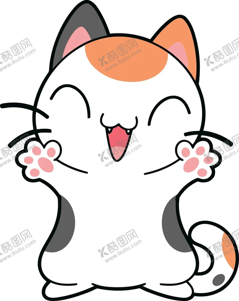编号：47077001270658488432【酷图网】源文件下载-矢量花猫