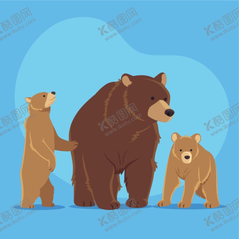 编号：50316512101131043212【酷图网】源文件下载-熊插画