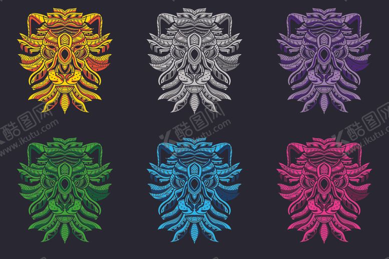 编号：99809610161419016524【酷图网】源文件下载-动物头像