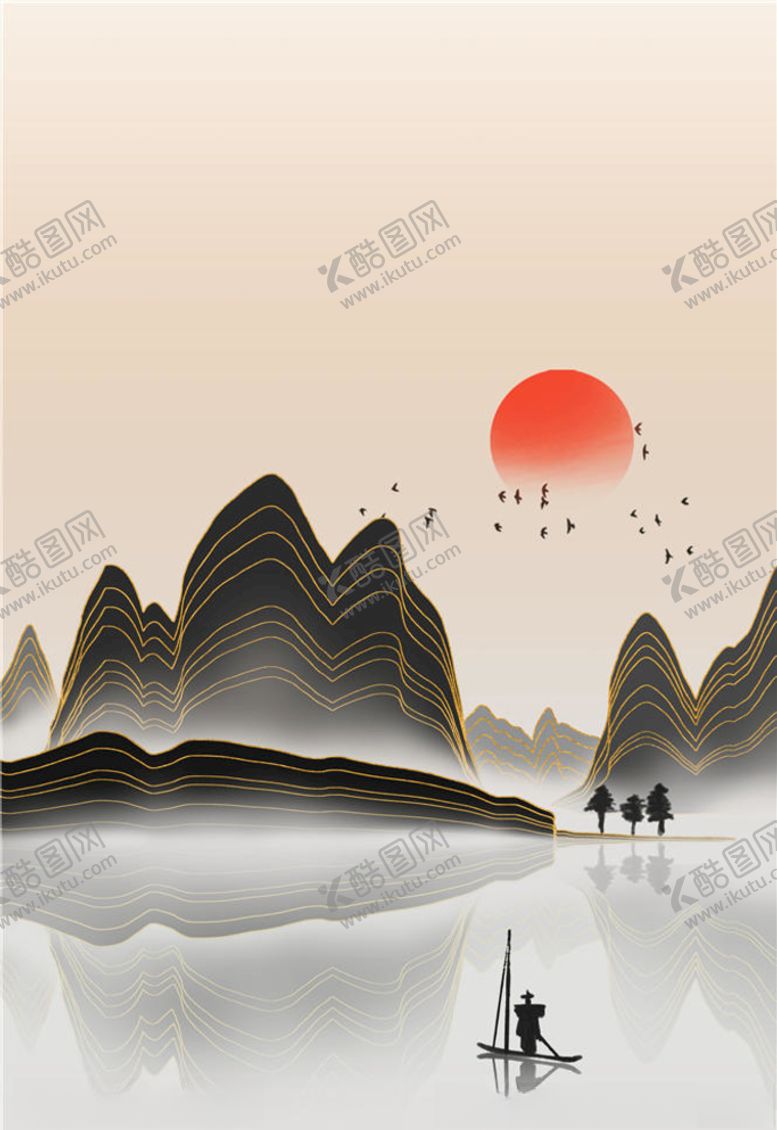 编号：99373104150410049449【酷图网】源文件下载-中国风山水