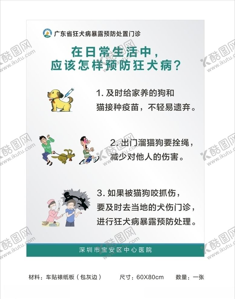 编号：79379705032244095743【酷图网】源文件下载-预防狂犬病制度牌日常生活犬伤